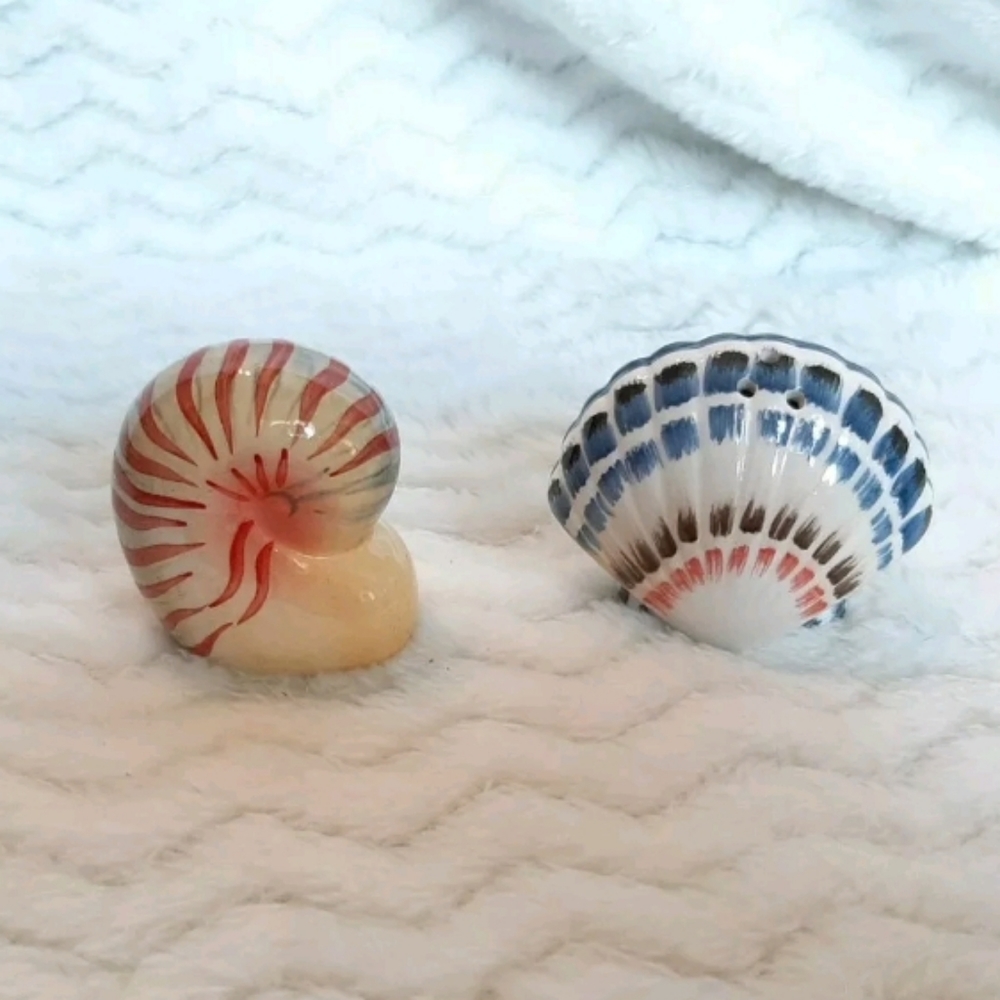Sea Shell Salt and Pepper Shakers